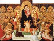 Ambrogio Lorenzetti, Madonna with Angels and Saint